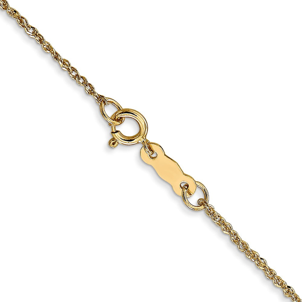 14K 1.1mm Ropa with Spring Ring Clasp Chain