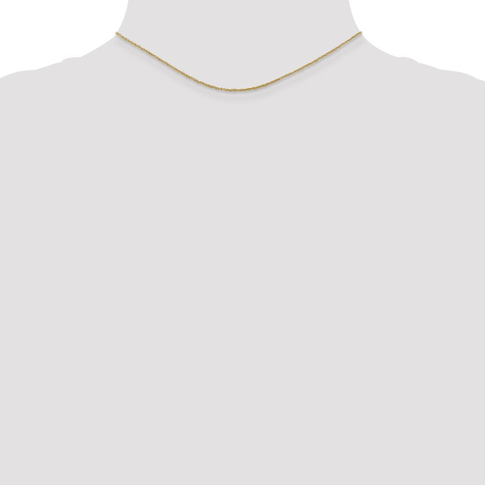 14K 1.1mm Ropa with Spring Ring Clasp Chain