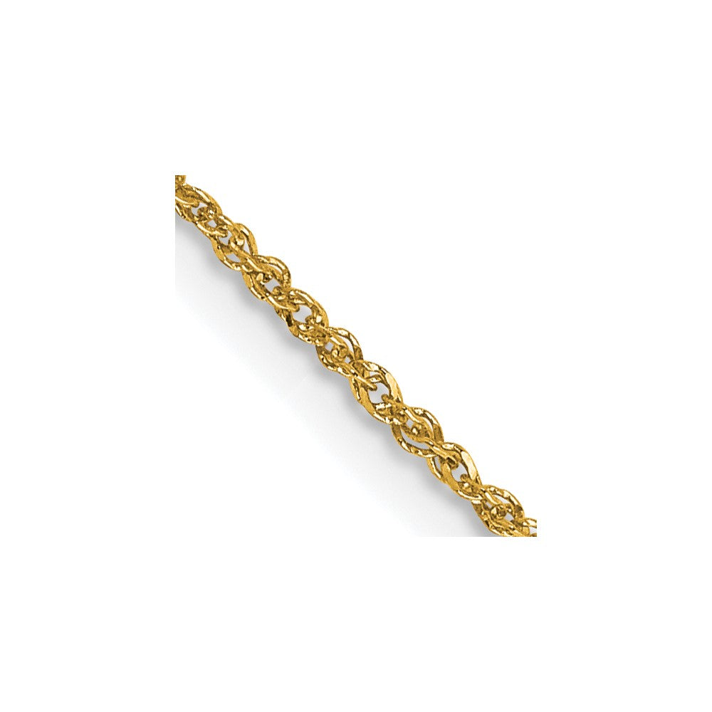 14K 1.1mm Ropa with Spring Ring Clasp Chain
