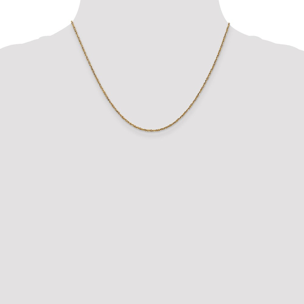 14K 1.7mm Ropa with Lobster Clasp Chain
