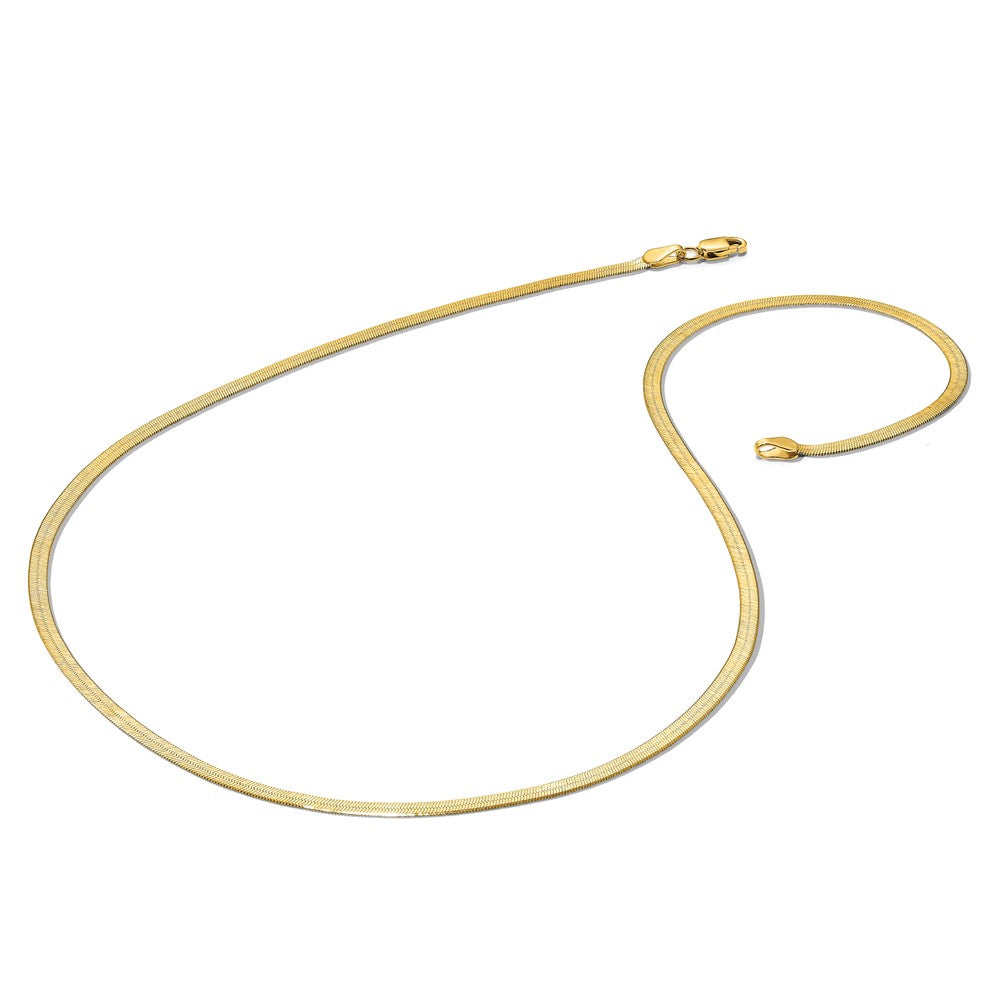 14k 2.5mm Silky Herringbone Chain