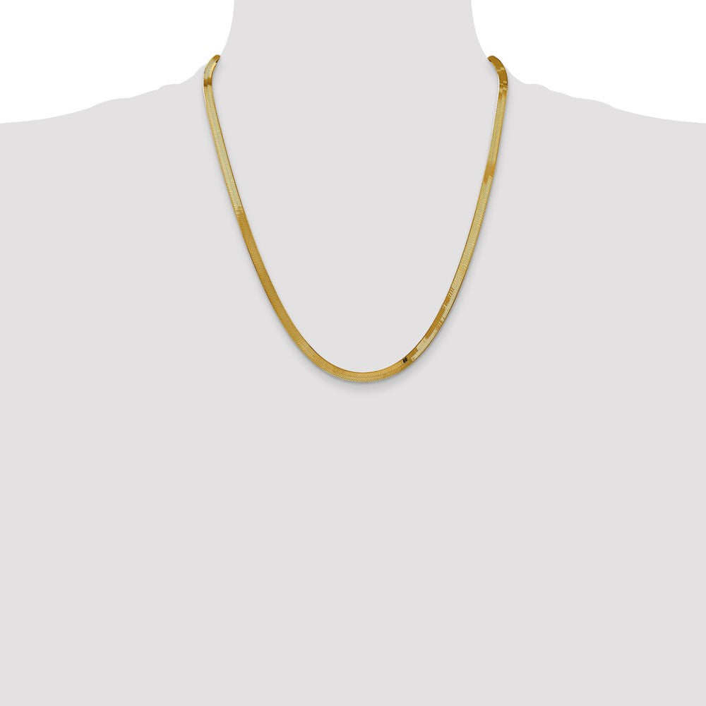14k 4mm Silky Herringbone Chain