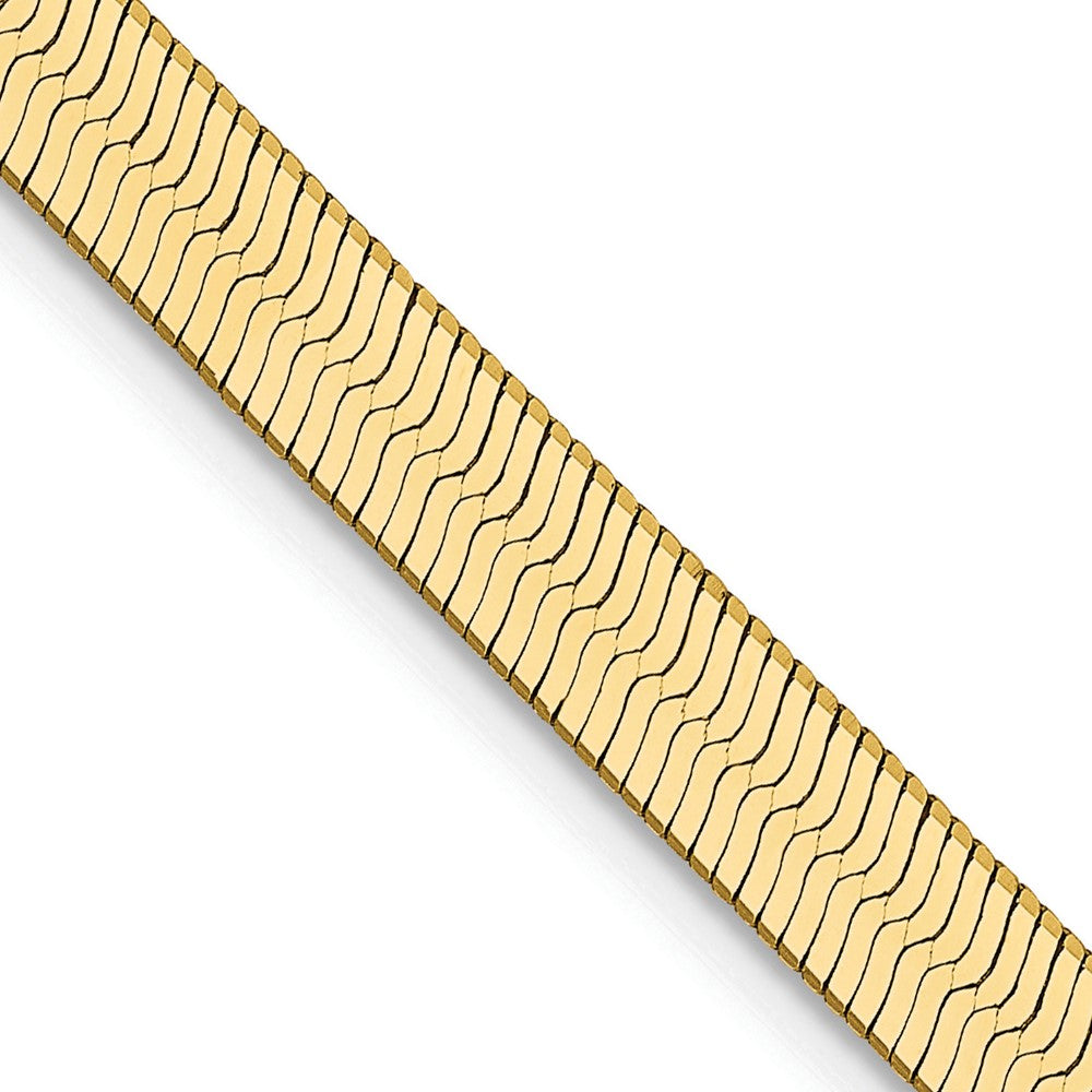 14K 4mm Silky Herringbone with Lobster Clasp Chain