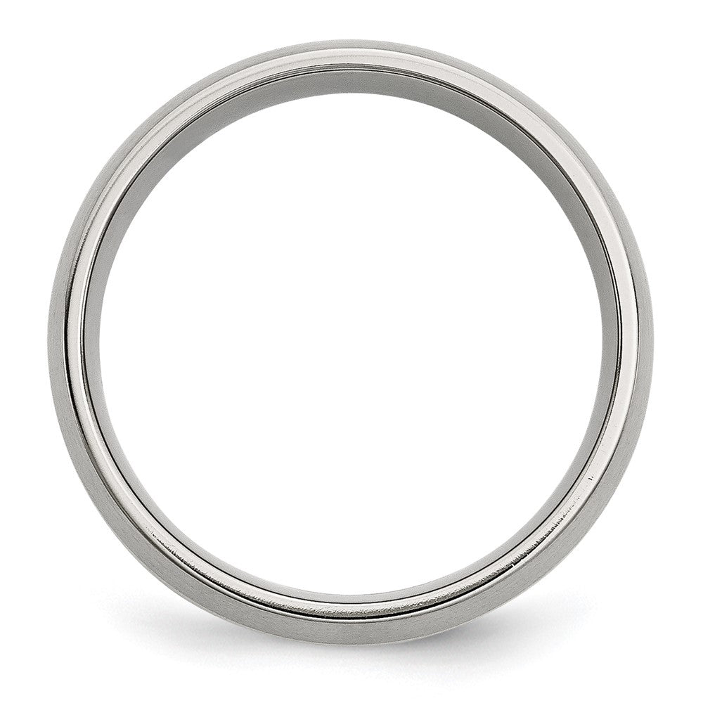 Chisel Stainless Steel with 14k Gold Inlay Brushed 8mm Band