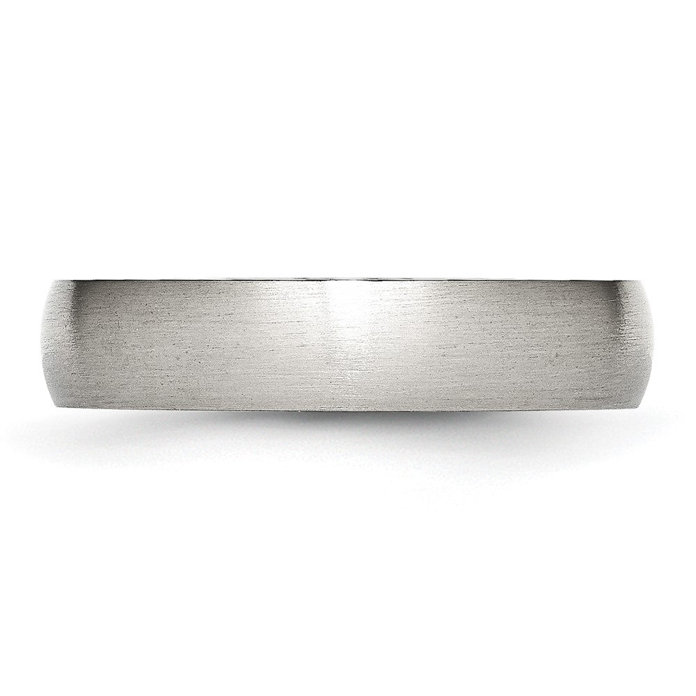 Chisel Stainless Steel Brushed 5mm Half Round Band