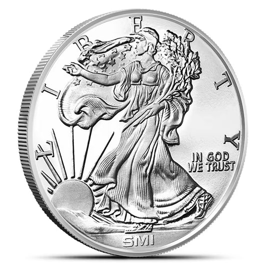 1 oz Sunshine Walking Liberty Silver Round (New, MintMark SI)