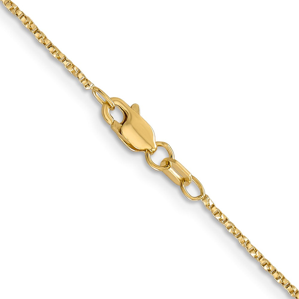 14K .95mm Twisted Box with Lobster Clasp Chain