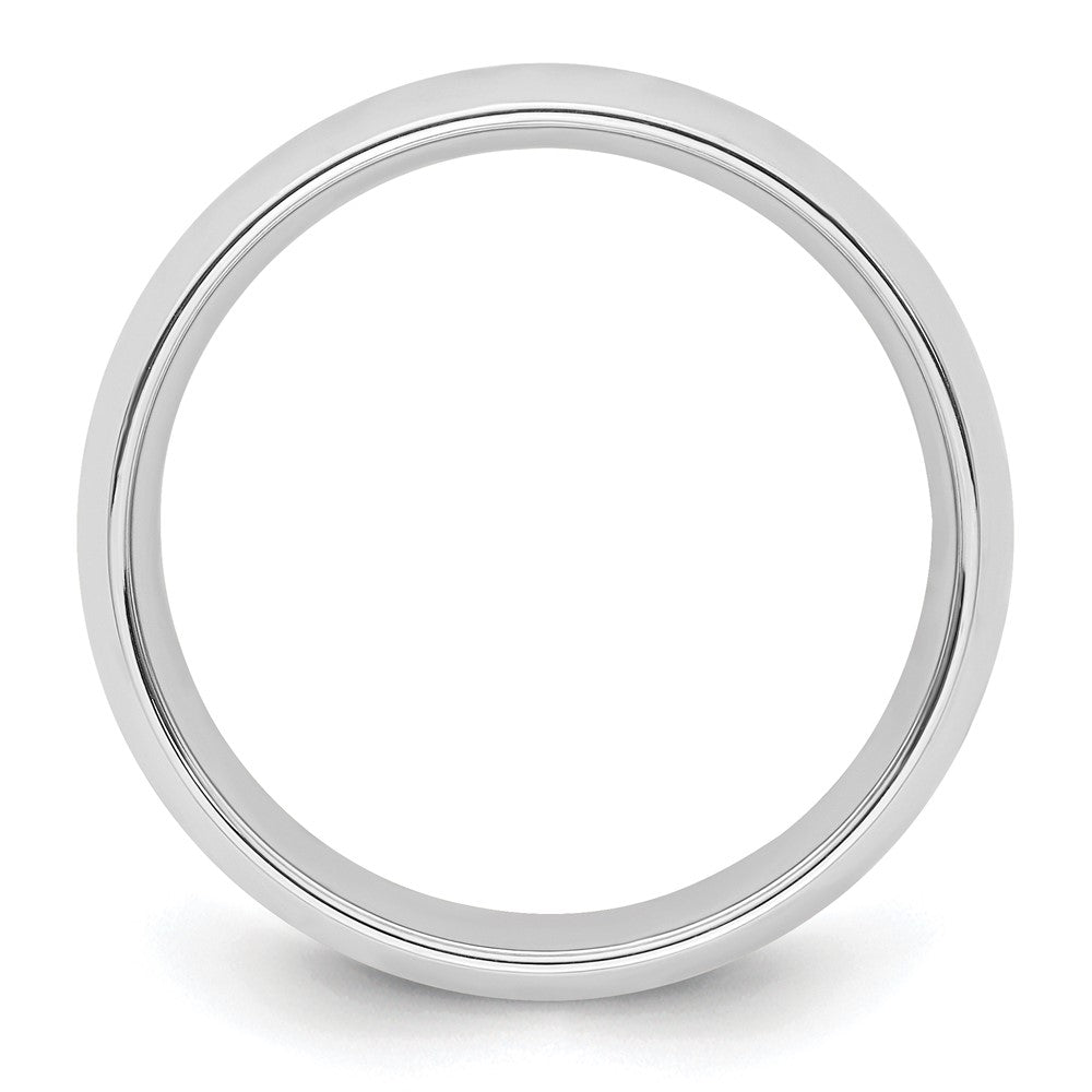 14k White Gold 8mm Standard Weight Comfort Fit Wedding Band