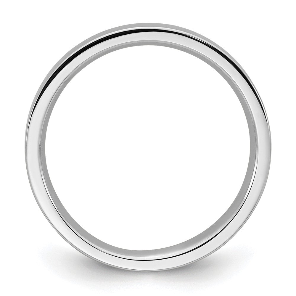 14k White Gold 3mm Standard Weight Flat Comfort Fit Wedding Band