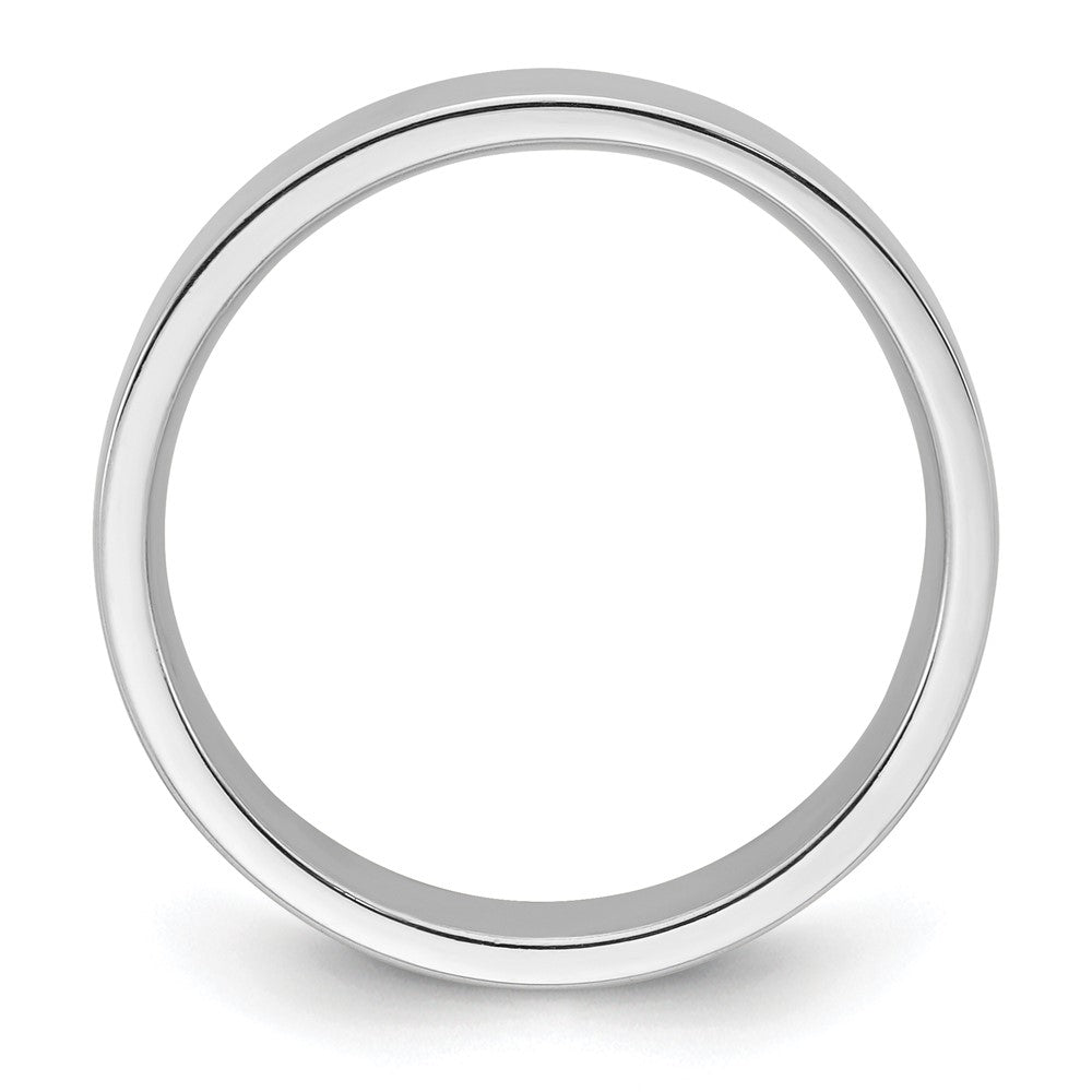 14k White Gold 5mm Standard Weight Flat Comfort Fit Wedding Band
