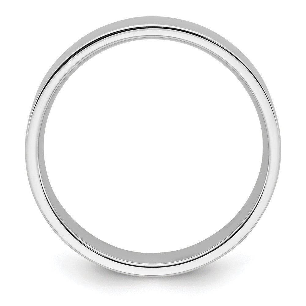 14k White Gold 6mm Standard Weight Flat Comfort Fit Wedding Band