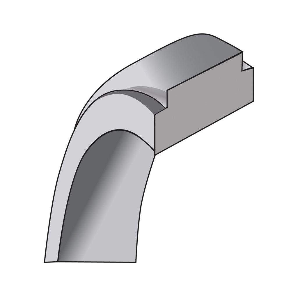 14k White Gold 8mm Flat with Step Edge Wedding Band