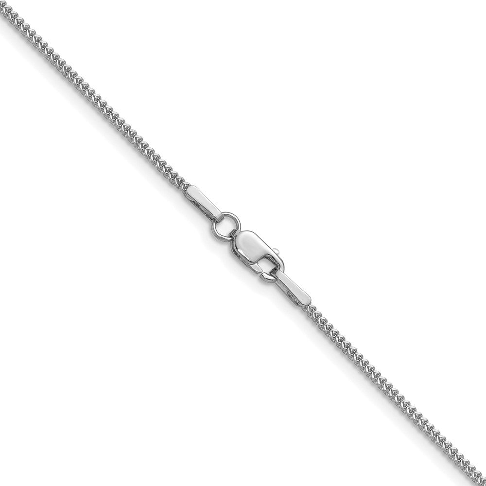 14K White Gold .9mm Franco with Lobster Clasp Chain