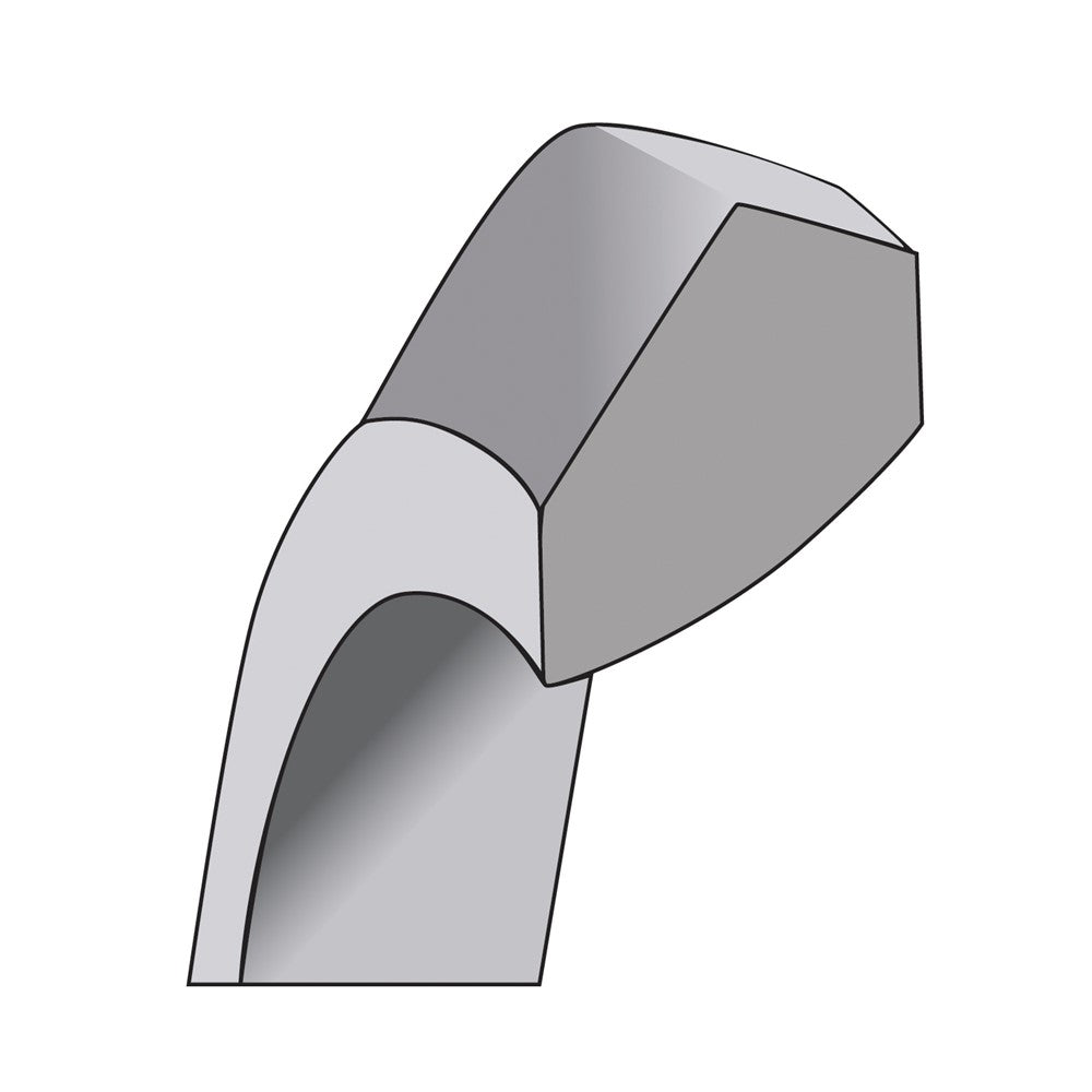 14k White Gold 2.5mm Knife Edge Comfort Fit Wedding Band