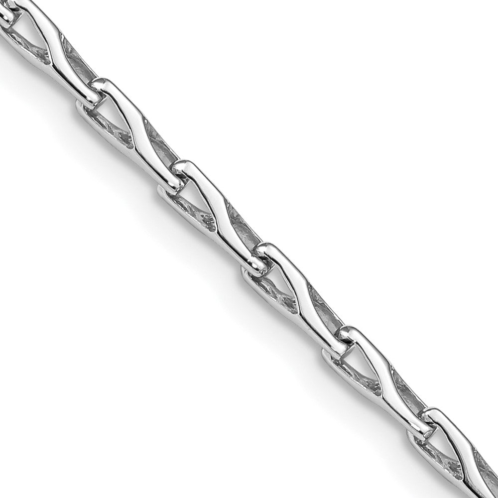 14K 2.75mm Hand Polished Fancy Link with Lobster Clasp Chain