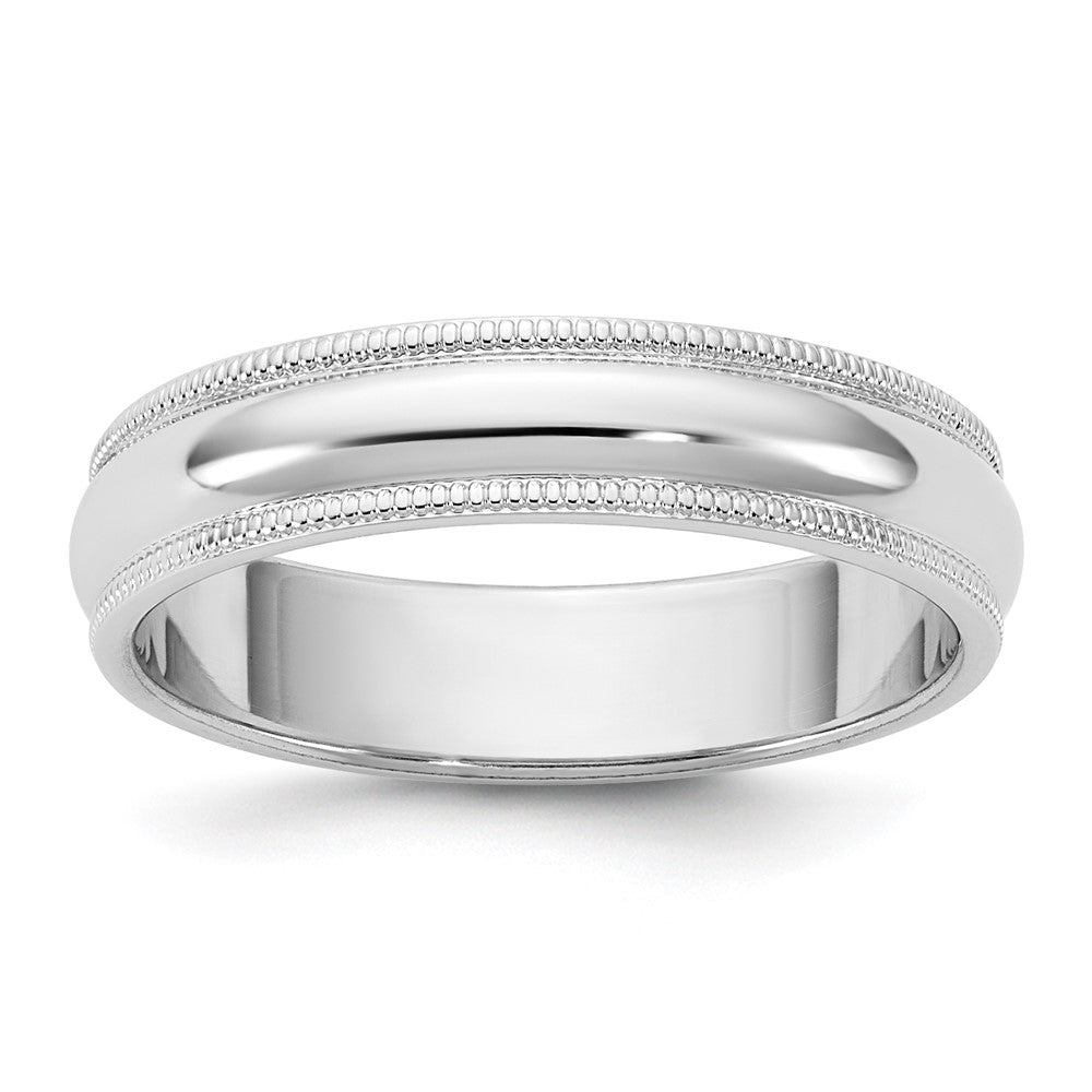14KW 4.5mm Milgrain Half Round Band 