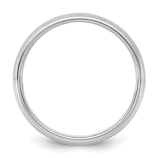 14KW 5.5mm Milgrain Half Round Band