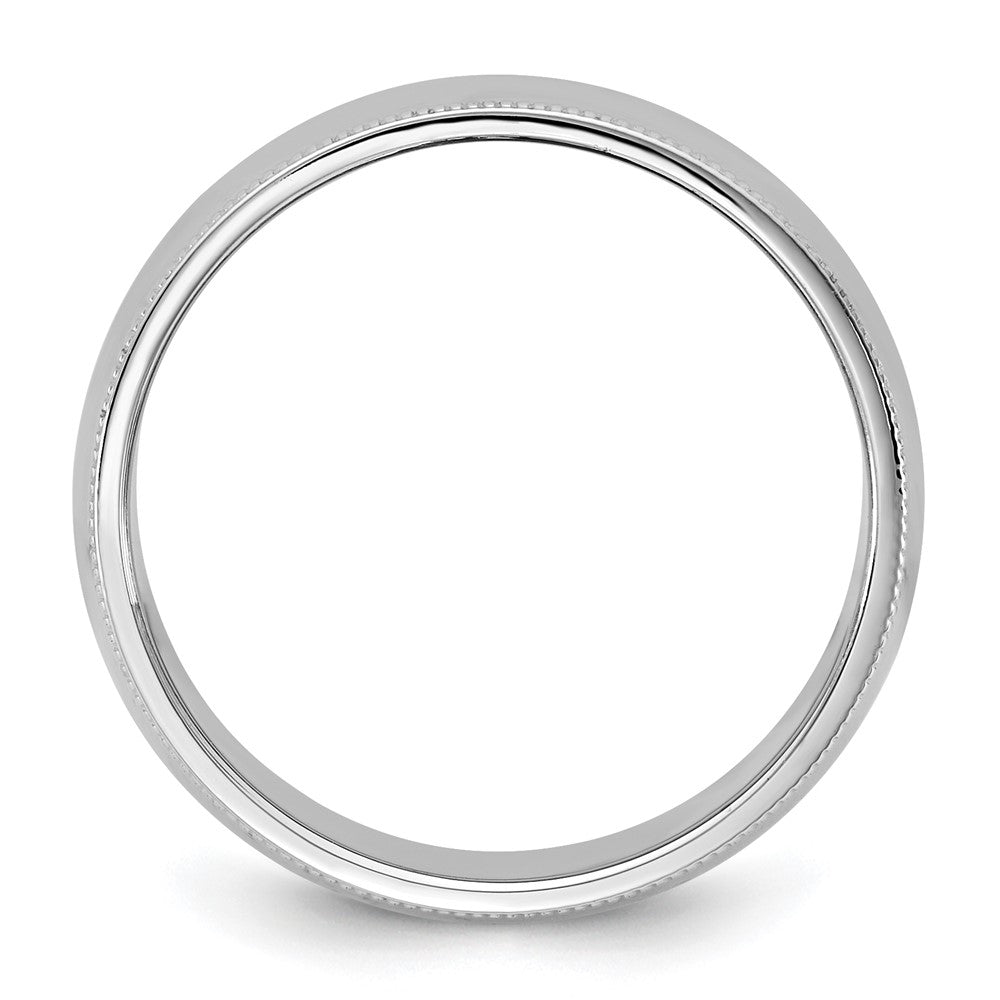 14KW 7mm Milgrain Half Round Band