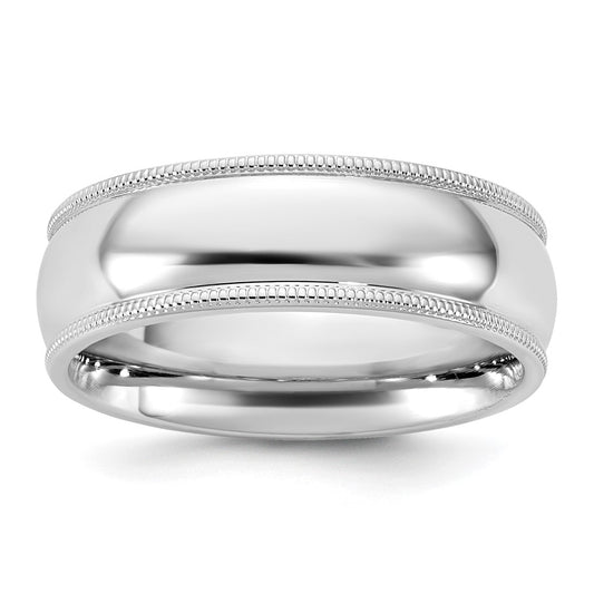 14KW 6.5mm Milgrain Comfort Fit Band 
