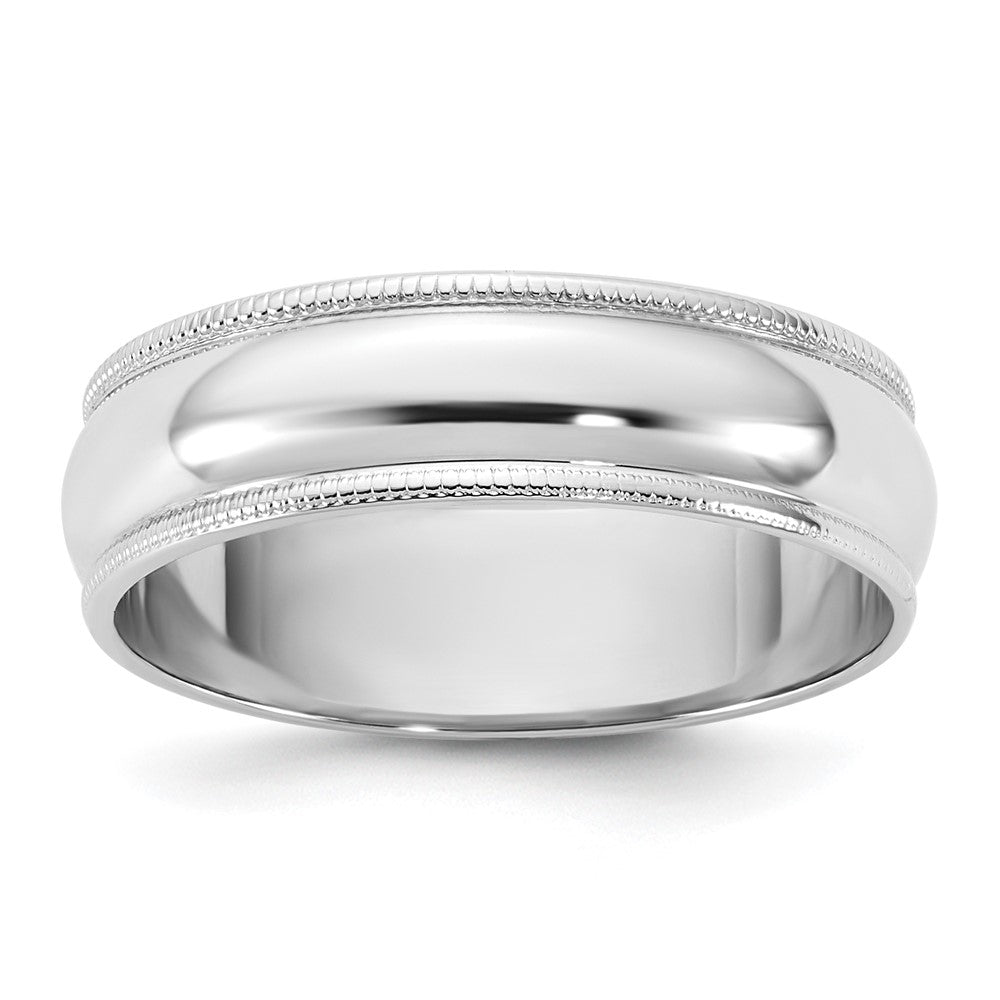 14KW 5.5mm LTW Milgrain Half Round Band 