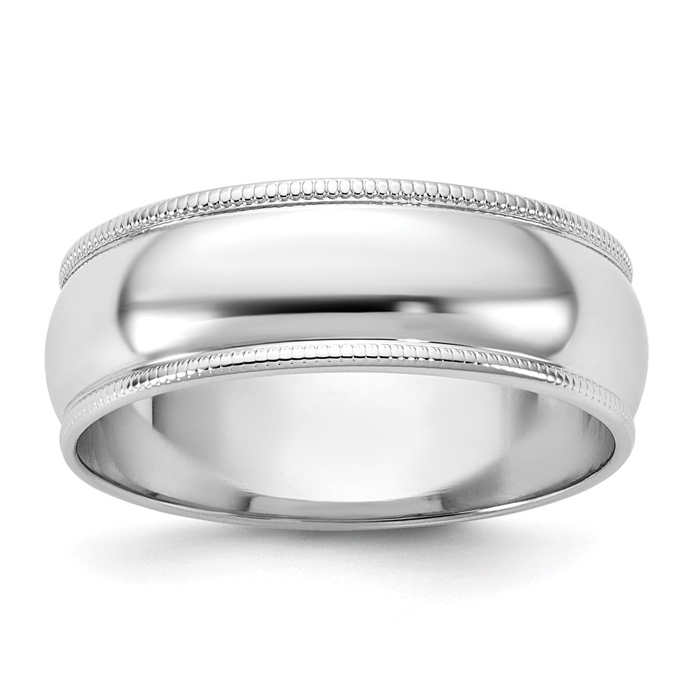 14KW 6.5mm LTW Milgrain Half Round Band 