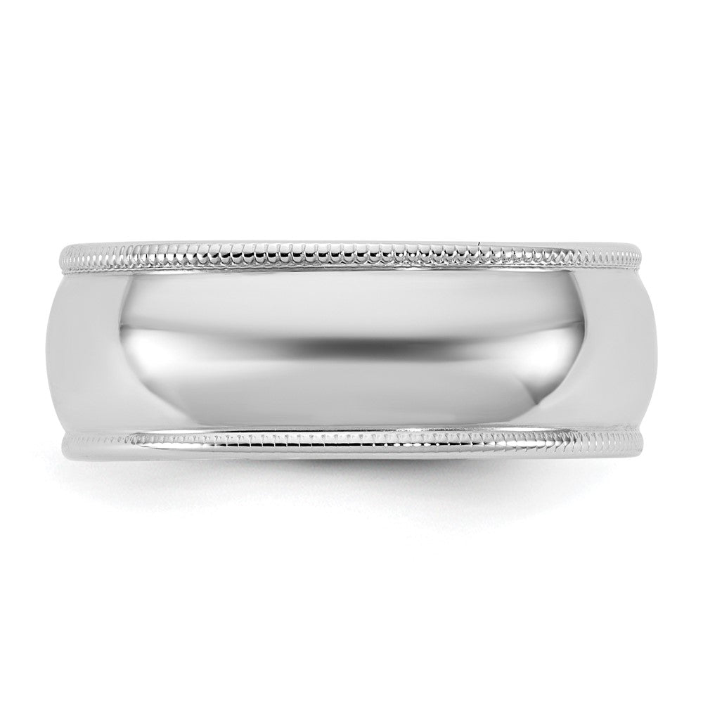 14KW 7mm LTW Milgrain Half Round Band