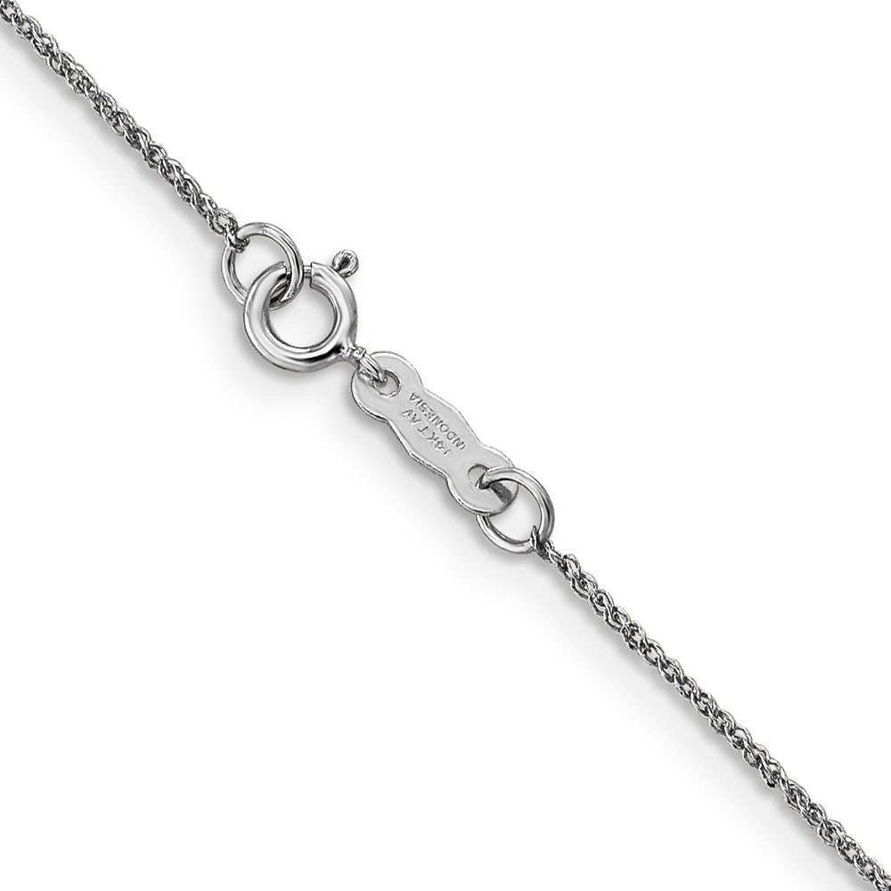 14K White Gold .70mm Ropa with Spring Ring Clasp Chain