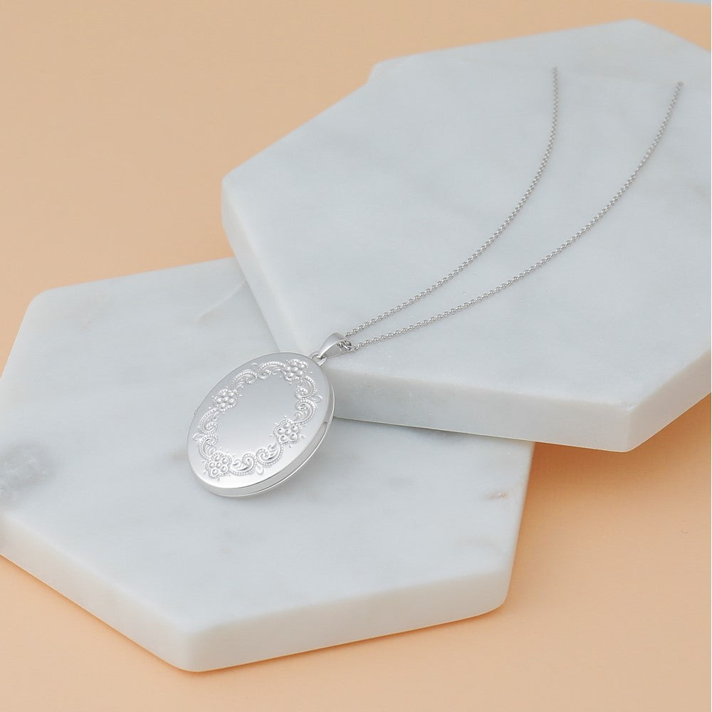 14K White Gold .95mm Diamond-cut Cable with Lobster Clasp Chain