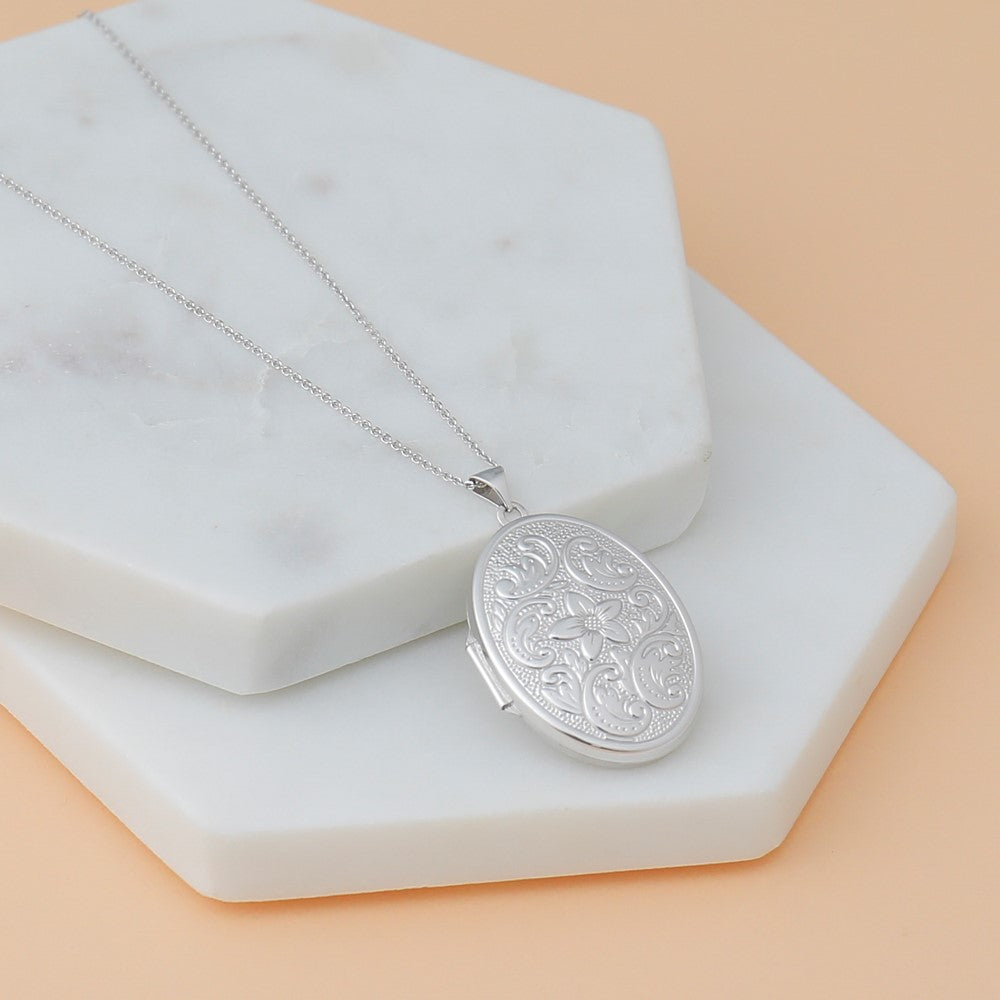 14K White Gold .95mm Diamond-cut Cable with Lobster Clasp Chain