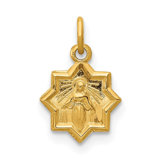 14k Blessed Virgin Mary Charm
